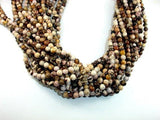 Brown Zebra Jasper Beads, Round, 6mm-Gems: Round & Faceted-BeadXpert
