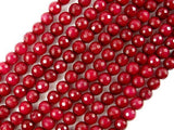 Ruby Jade Beads, Faceted Round, 6mm-Gems: Round & Faceted-BeadXpert