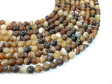 Matte Banded Agate Beads, 8mm Round Beads-Agate: Round & Faceted-BeadXpert