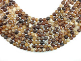 Matte Banded Agate Beads, 8mm Round Beads-Agate: Round & Faceted-BeadXpert