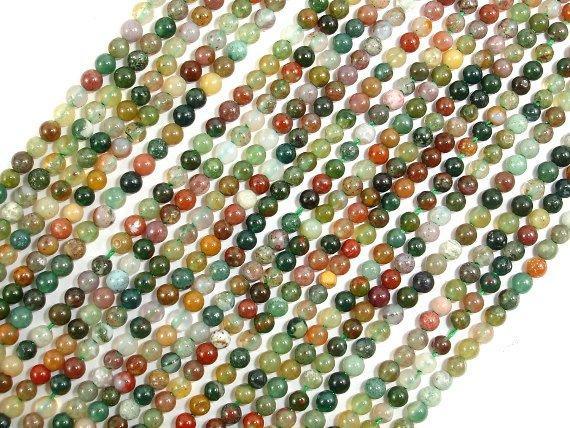 Indian Agate Beads, Fancy Jasper Beads, Round, 2mm-Gems: Round & Faceted-BeadXpert