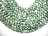Green Spot Jasper Beads, Round, 12mm-Gems: Round & Faceted-BeadXpert