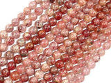 Strawberry Quartz Beads, Lepidocrocite, 7mm Round Beads-Gems: Round & Faceted-BeadXpert