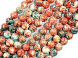 Rain Flower Stone, Red, Blue, 10mm Round Beads-Gems: Round & Faceted-BeadXpert