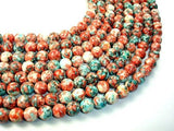 Rain Flower Stone, Red, Blue, 10mm Round Beads-Gems: Round & Faceted-BeadXpert