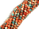 Rain Flower Stone, Red, Blue, 4mm Round Beads-Gems: Round & Faceted-BeadXpert