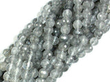 Gray Quartz Beads, 6mm Faceted Round Beads-Gems: Round & Faceted-BeadXpert