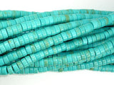 Turquoise Howlite Beads, 3mm x 6mm Heishi Beads-Gems:Assorted Shape-BeadXpert