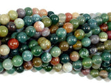Indian Agate Beads, Fancy Jasper Beads, 6mm Round Beads-Gems: Round & Faceted-BeadXpert