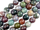 Indian Agate Beads, Fancy Jasper Beads, 18mm Round Beads-Gems: Round & Faceted-BeadXpert