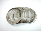 Memory Wire, Silver Tone, Bracelet Making 100 loops-Metal Findings & Charms-BeadXpert
