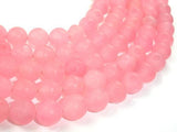 Matte Red Dyed Jade Beads, 10mm Faceted Round Beads-Gems: Round & Faceted-BeadXpert