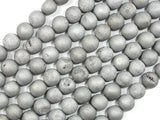 Druzy Agate Beads, Silver Gray Geode Beads, 8mm Round Beads-Agate: Round & Faceted-BeadXpert