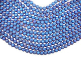 Druzy Agate Beads, Blue Geode Beads, 8mm Round-Agate: Round & Faceted-BeadXpert
