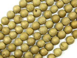Druzy Agate Beads, Gold Geode Beads, 8mm, Round Beads-Agate: Round & Faceted-BeadXpert