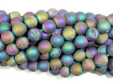 Druzy Agate Beads, Peacock Geode Beads, 8mm Round Beads-Gems: Round & Faceted-BeadXpert