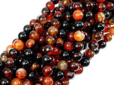 Sardonyx Agate Beads, 8mm Round Beads-Gems: Round & Faceted-BeadXpert