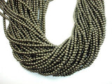 Pyrite Beads, 4mm Round Beads-Gems: Round & Faceted-BeadXpert
