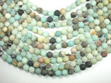 Matte Amazonite Beads, 10mm Round Beads-Gems: Round & Faceted-BeadXpert