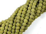 Peridot color Lava Beads, 6mm-Gems: Round & Faceted-BeadXpert