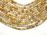 Fossil Coral Beads, 7mm, Round Beads-Gems: Round & Faceted-BeadXpert