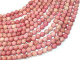 Rhodonite Beads, Round, 6mm (6.7mm)-Gems: Round & Faceted-BeadXpert