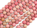 Rhodonite Beads, 8mm, Round Beads-Gems: Round & Faceted-BeadXpert