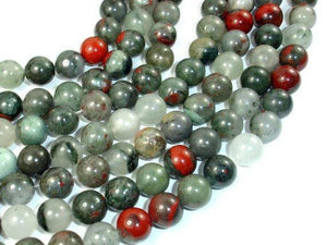 African Bloodstone, 10mm (10.4 mm) Round-Gems: Round & Faceted-BeadXpert