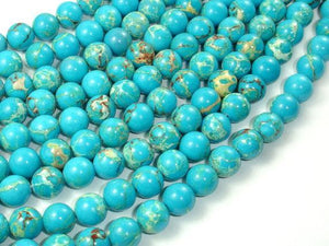 Blue Impression Jasper, 8mm Round Beads-Gems: Round & Faceted-BeadXpert