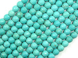 Turquoise Howlite, 6mm (5.9 mm) Faceted Round Beads, 14.5 Inch-Gems: Round & Faceted-BeadXpert