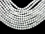 Matte White Howlite, 8mm Round Beads-Gems: Round & Faceted-BeadXpert