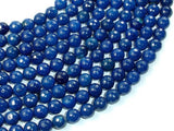 Agate- Dark Blue, 8mm Faceted Round-Gems: Round & Faceted-BeadXpert