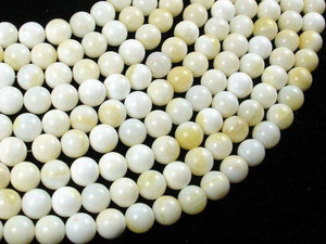 Tridacna Shell, 8mm Round Beads-Gems: Round & Faceted-BeadXpert