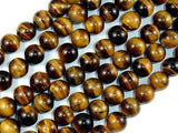 Tiger Eye, 12mm Round Beads-Gems: Round & Faceted-BeadXpert