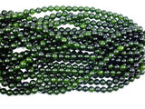 Dyed Jade- Dark Olive Green, 8mm Round Beads-Gems: Round & Faceted-BeadXpert