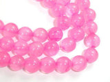 Dyed Jade- Pink, 8mm Round Beads-Gems: Round & Faceted-BeadXpert