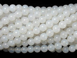 White Agate, 6mm (6.3 mm) Round Beads-Agate: Round & Faceted-BeadXpert