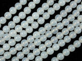 White Agate, 8 mm (8.4 mm) Round Beads-Gems: Round & Faceted-BeadXpert
