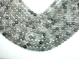 Gray Quartz Beads, 8mm Faceted Round Beads-Gems: Round & Faceted-BeadXpert