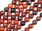 Sardonyx Agate, 12mm (12.3 mm) Round Beads-Gems: Round & Faceted-BeadXpert