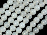 White Agate, 10mm (10.3 mm) Round Beads-Agate: Round & Faceted-BeadXpert