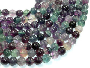 Fluorite Beads, 10mm Round Beads-Gems: Round & Faceted-BeadXpert