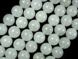 White Jade, 14mm Round Beads-Gems: Round & Faceted-BeadXpert