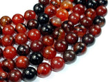 Sardonyx Agate, 12mm (12.3 mm) Round Beads-Gems: Round & Faceted-BeadXpert