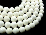White Sponge Coral Beads, 15mm Round Beads-Gems: Round & Faceted-BeadXpert