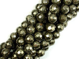 Pyrite Beads, Faceted Round, 10mm-Gems: Round & Faceted-BeadXpert