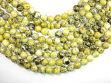 Yellow Turquoise Beads, 12mm Round Beads, 14.5 Inch-Gems: Round & Faceted-BeadXpert