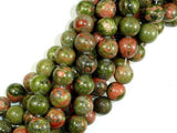 Unakite Beads, 12mm Round Beads-Gems: Round & Faceted-BeadXpert