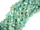 Amazonite Beads, 4mm - 9mm Chips Beads, 34 Inch, Long full strand-Gems: Nugget,Chips,Drop-BeadXpert