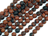 Matte Mahogany Obsidian, 6mm Round Beads-Gems: Round & Faceted-BeadXpert